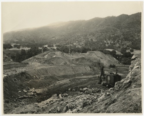 Construction of Henshaw Dam