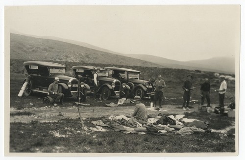 Setting up camp, Baja California