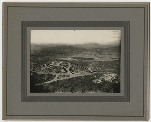 View of Fred Hanson home near base of Mount Helix