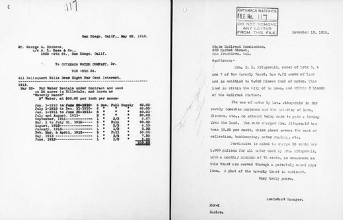 Customer correspondence - Miscellaneous correspondence with Railroad Commission re complaints