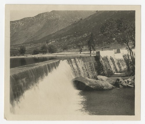 Boulder Creek diverting dam