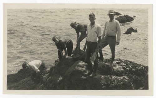 Fletcher fishing party on the coast, Baja California