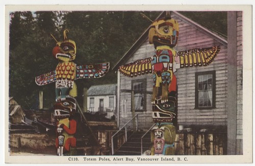 Totem poles, Alert Bay, Vancouver Island