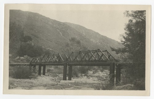 South Fork siphon bridge, San Diego flume