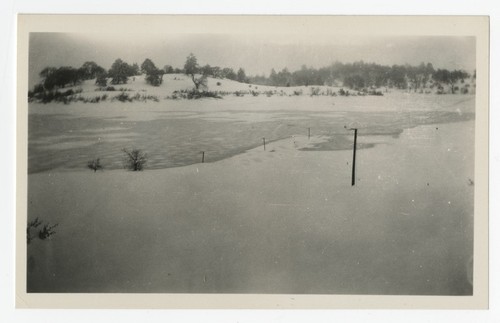 Lake Cuyamaca after snowfall