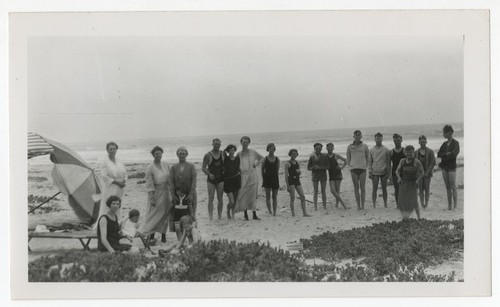 Fletcher family at the beach in Del Mar