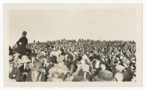 Crowd on Mount Helix