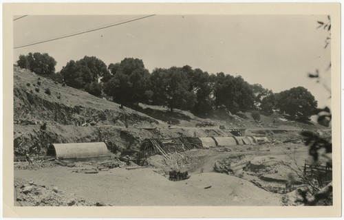Construction of the flood culvert at Warner's Ranch