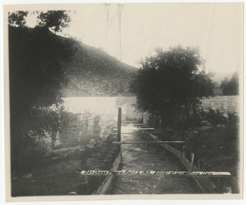 San Diego flume at diverting dam