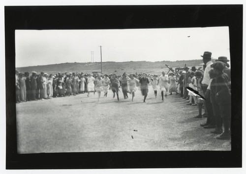 Women in a foot race, Solana Beach