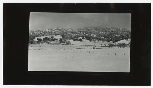 Snowfall near Lake Cuyamaca