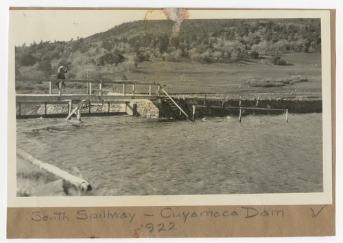 South spillway at Lake Cuyamaca