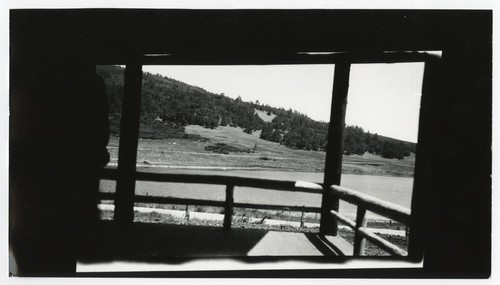 View of Lake Cuyamaca from lodge