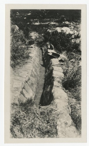 Rock-lined conduit from the Old Mission Dam to San Diego Mission through Mission Gorge