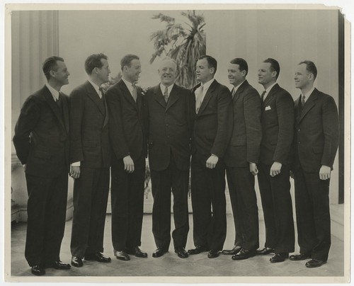 Ed Fletcher on the day he was sworn in as senator