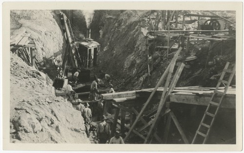 Cut-off trench for dam at Warner's Ranch