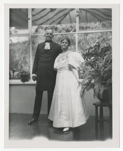 Ed and Mary Fletcher celebrating Thanksgiving