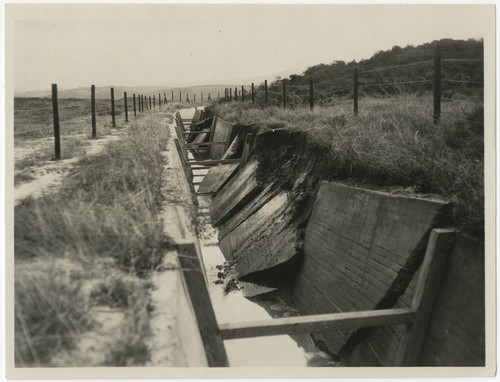 Damage to the San Dieguito conduit