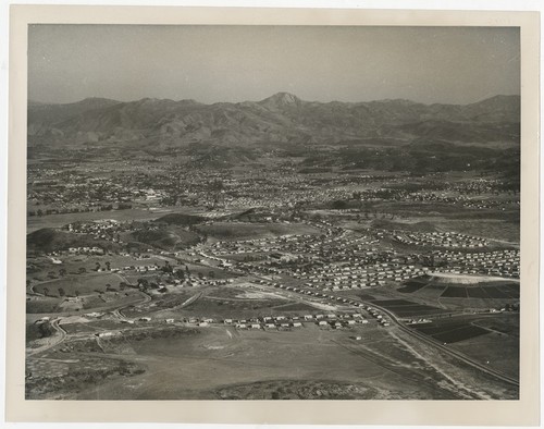 Aerial view of Fletcher Hills subdivision, El Cajon