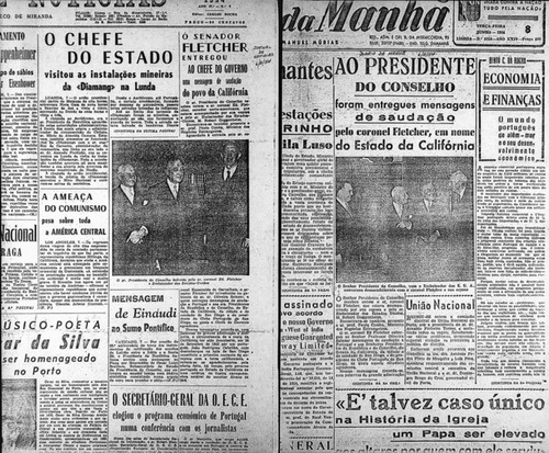 Cabrillo Statue - Newspaper articles in regard to trip and presentations - Lisbon newspapers