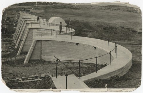 Men surveying the San Dieguito Dam