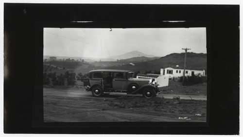 Man in a car at Rancho Santa Fe