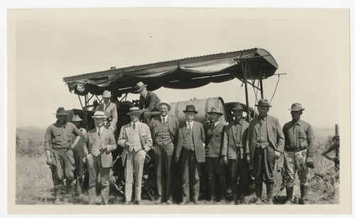 Ed Fletcher, W. E. Hodges and others at Rancho Santa Fe