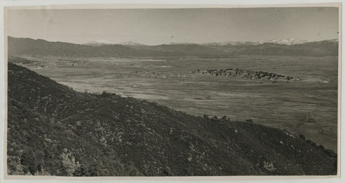 Panoramic view of the Lake Henshaw reservoir site