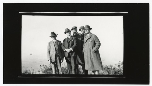 Group portrait of men on Mount Helix