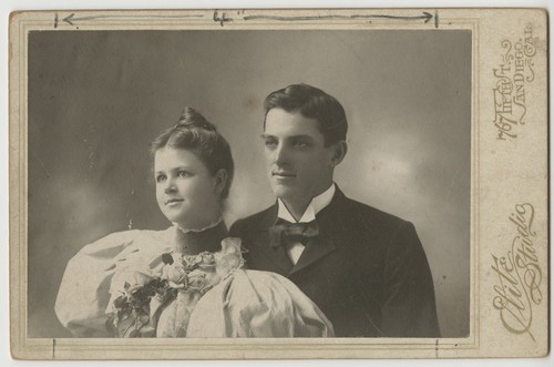 Wedding portrait of Ed and Mary Fletcher