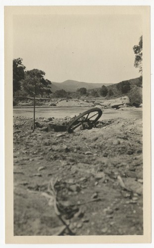 Worksite for construction of the San Diego flume