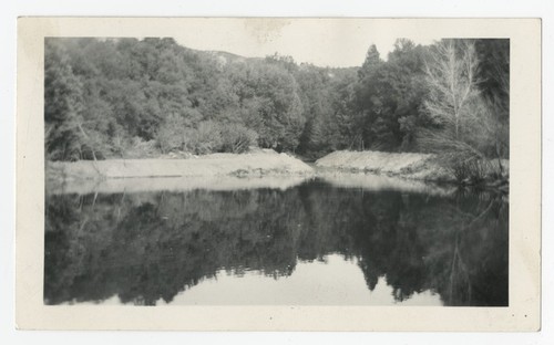 Lake formed by Eagle's Nest Dam, San Diego County