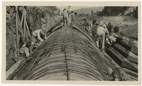 Reinforcing the flood culvert at Warner's Ranch