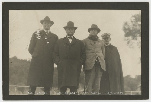 Ed Fletcher, William D. Stephens, Hugh Rodman and Henry Ariosto Wiley