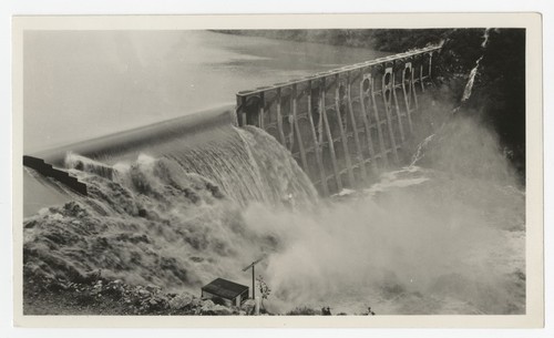 Lake Hodges Dam overflow