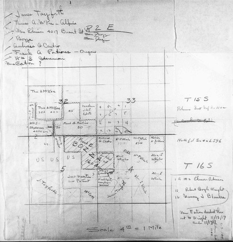 Alpine property owners, with map