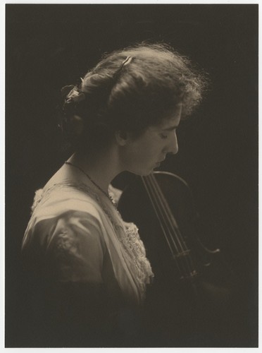 Nina Fletcher with violin