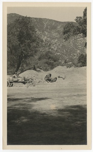 Worksite for construction of the San Diego flume