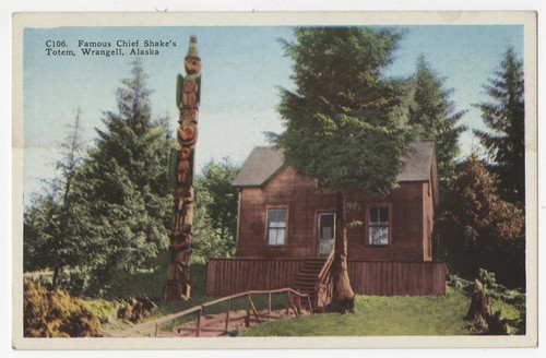 Famous Chief Shake's totem, Wrangell, Alaska