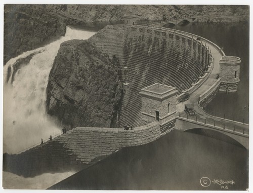 Theodore Roosevelt Dam from above