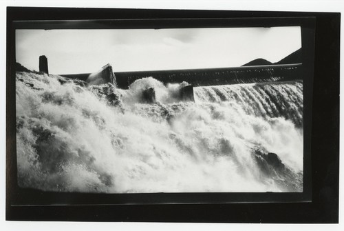 Lake Hodges Dam and spillway overflow