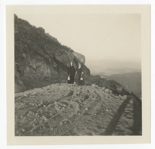 Mary and Catherine Fletcher on mountainside