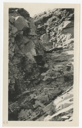 Lake Hodges Dam construction - Bedrock