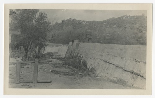 Boulder Creek diverting dam