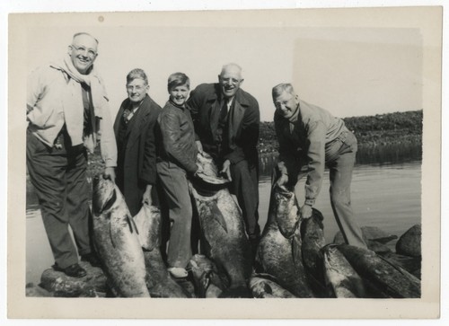 Men with fish catch, Baja California