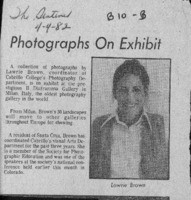 Photographs on exhibit