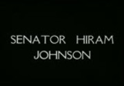 Senator Hiram Johnson against third term for any President