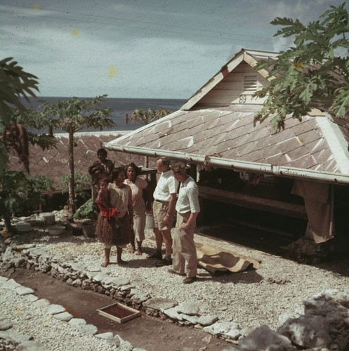 Group of people outside of a building