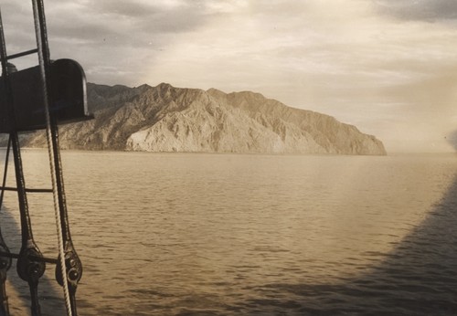 Baja California landscape from R/V E.W. Scripps. Gulf of California Expedition, 1939