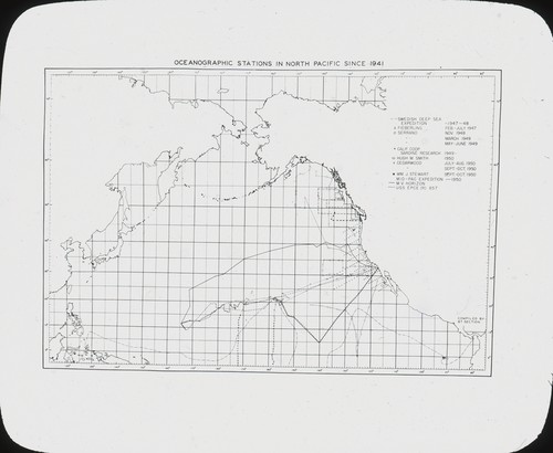 Oceanographic stations in North Pacific since 1941